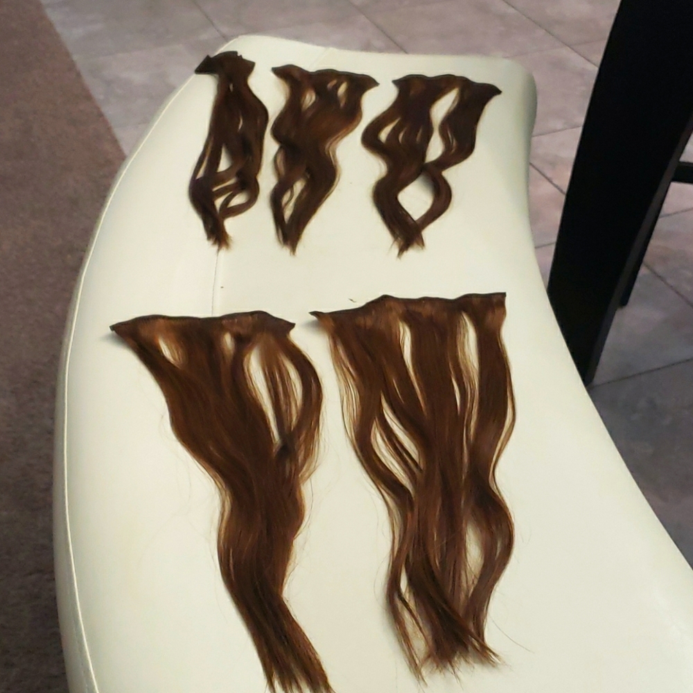 Euronext 14" clip-in Human hair extensions